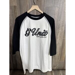 Vintage‎ G-Unit T-Shirt 2000’s Y2K Size XL Hip Hop Rap Tee 50 Cent White/Black